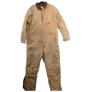 Key Industries Insulated‎ Workwear Coveralls Tan Khaki XLarge Regular RN17754